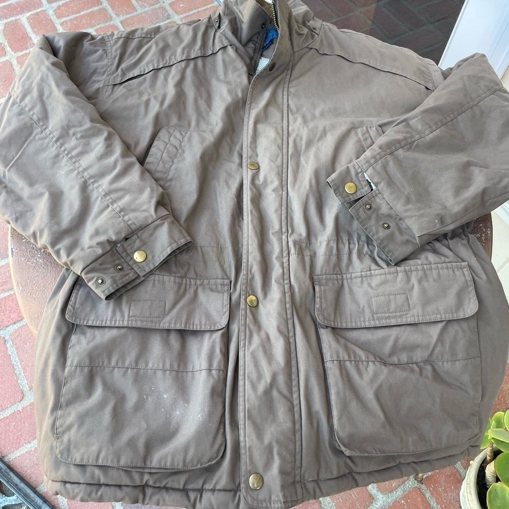 Men’s towncraft vintage heavy duty down utility jacket XL/ Has a few stains